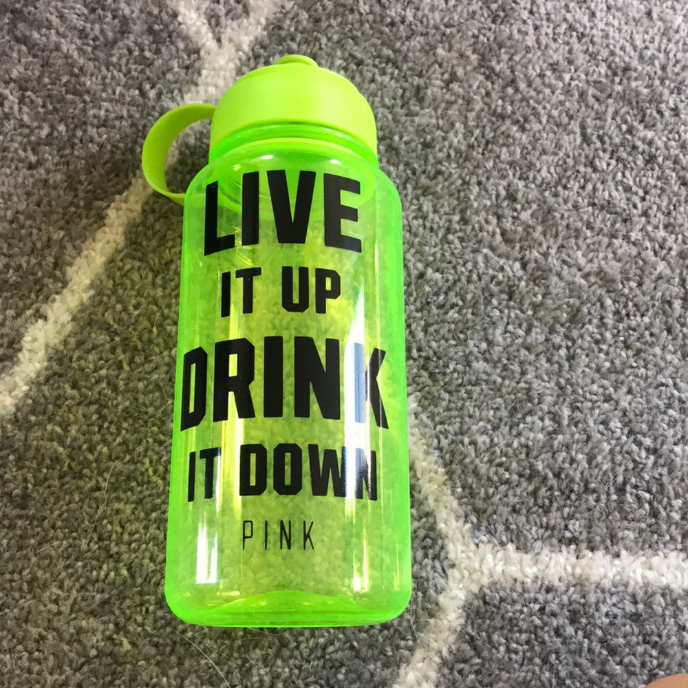 VS Victoria’s Secret Pink Neon Yellow Water Bottle